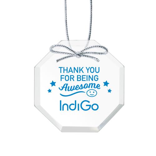 Corporate Gifts - Ornaments - Starfire Ornament - Octagon Imprinted