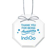Starfire Ornament - Octagon Imprinted - Corporate Gifts