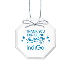 Starfire Ornament - Octagon Imprinted - Corporate Gifts