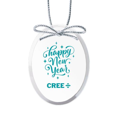 Corporate Gifts - Ornaments - Starfire Ornament - Oval Imprinted