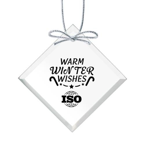 Corporate Gifts - Ornaments - Starfire Ornament - Square Imprinted