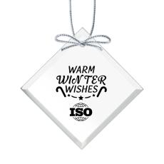 Starfire Ornament - Square Imprinted - Corporate Gifts