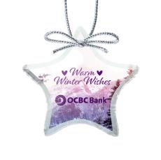Jade Ornament  - Star Full Color - Corporate Gifts