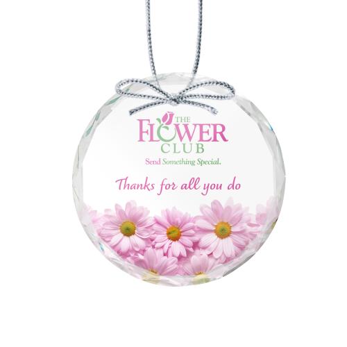 Corporate Gifts - Ornaments - Optical  Ornament - Round Full Color