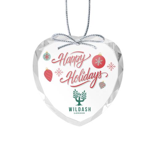 Corporate Gifts - Ornaments - Optical Ornament - Heart Full Color