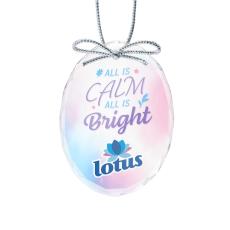 Optical Ornament - Oval Full Color - Corporate Gifts
