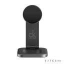 SATECHI&reg; 3-in-1 Qi2 Wireless Charging Stand, Type A,C,G Plugs