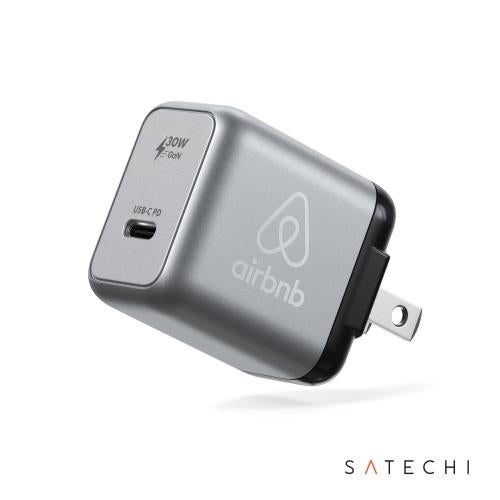 Promotional Products - Tech & Accessories  - Power Banks - SATECHI&reg; 30W USB-C GaN Wall Charger