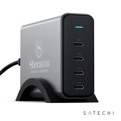 Promotional Products - Tech & Accessories  - Power Banks - SATECHI&reg; 165W USB-C 4-Port PD GaN Charger