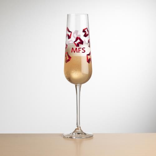 Corporate Gifts - Barware - Champagne Flutes - Howden Flute - Full Color