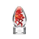 Helix Clear on Paragon Base Tear Drop Glass Award