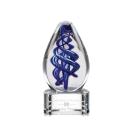 Expedia Clear on Paragon Base Tear Drop Glass Award
