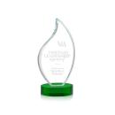 Odessy Green on Alberton Base Flame Crystal Award