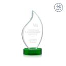 Odessy Green on Alberton Base Flame Crystal Award