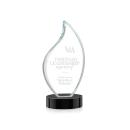 Odessy Black on Alberton Base Flame Crystal Award