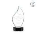 Odessy Black on Alberton Base Flame Crystal Award