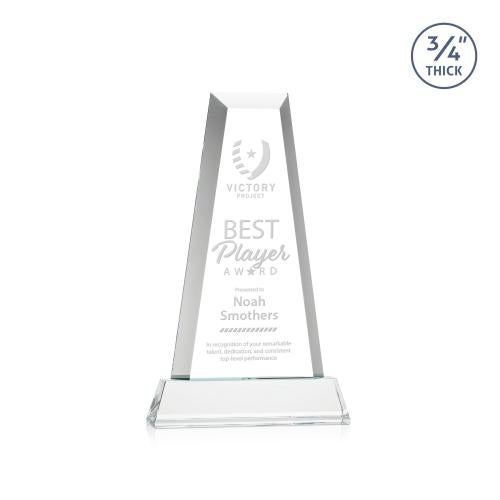 Awards and Trophies - Crystal Awards - Imperial Tower on Newhaven Base - Clear
