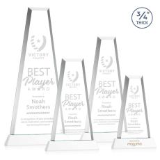 Imperial Tower on Newhaven Base - White - Awards and Trophies