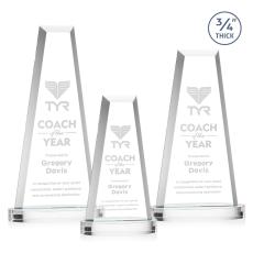 Imperial Tower on Alberton Base - Clear - Crystal Awards