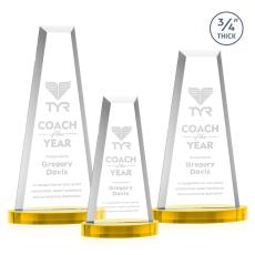 Imperial Tower on Alberton Base - Gold - Crystal Awards