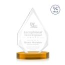 Hawthorne Amber on Alberton Base Peaks Crystal Award