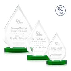 Hawthorne Green on Alberton Base Peaks Crystal Award - Crystal Awards