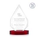 Hawthorne Red on Alberton Base Crystal Award