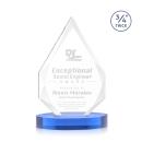 Hawthorne Sky Blue on Alberton Base Peaks Crystal Award