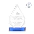 Hawthorne Sky Blue on Alberton Base Crystal Award
