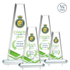 Imperial Full Color Clear Towers Crystal Award - Crystal Awards