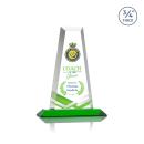 Imperial Full Color Green Towers Crystal Award
