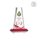 Imperial Full Color Red Towers Crystal Award