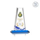 Imperial Full Color Sky Blue Towers Crystal Award