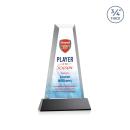 Imperial  Full Color Black on Newhaven Base Towers Crystal Award