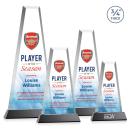 Imperial  Full Color Black on Newhaven Base Towers Crystal Award