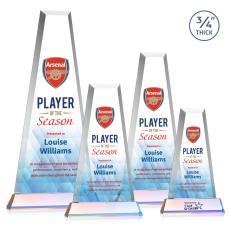 Imperial Full Color Prismatic on Newhaven Base Towers Crystal Award - Crystal Awards