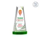 Imperial Full Color Green on Alberton Base Towers Crystal Award