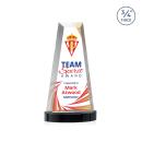 Imperial Full Color Black on Alberton Base Towers Crystal Award