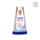 Imperial Full Color Blue on Alberton Base Towers Crystal Award