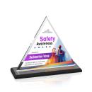 Dresden Full Color Black Pyramid Crystal Award