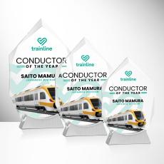 Westmore Full Color Peaks Crystal Award - Crystal Awards