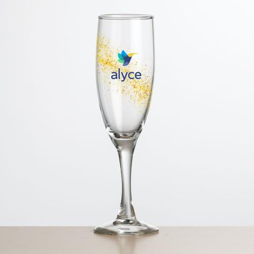Corporate Gifts - Barware - Champagne Flutes - Carberry Flute - Full Color