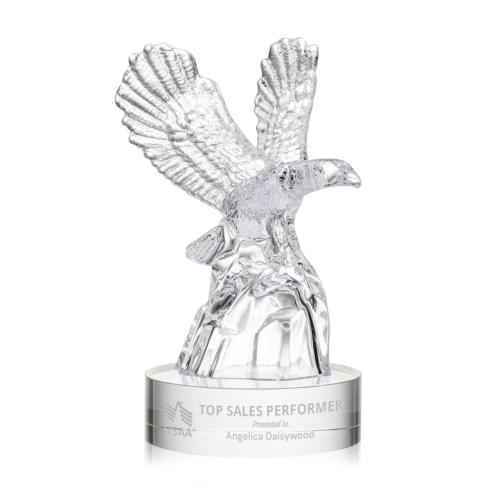 Awards and Trophies - Crystal Awards - Malvina Eagle Animals Crystal Award