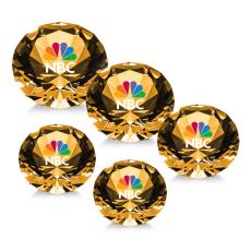 Gemstone Full Color Amber Crystal Award - Awards and Trophies