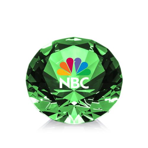 Awards and Trophies - Crystal Awards - Gemstone Full Color Emerald Crystal Award