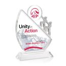 Cooperation Full Color Unique Crystal Award