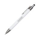 Hughes Aluminum Pen w/Wood Clip & Blue Refill