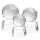 Golf Ball Globe on Robson Base Crystal Award