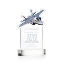 Top Gun Clear on Alberton Base Unique Crystal Award