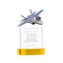 Top Gun Gold on Alberton Base Unique Crystal Award